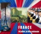 14 Ιουλίου, η γαλλική εθνική εορτή τιμώντας την έφοδο της Βαστίλης στις 14 Ιουλίου 1789